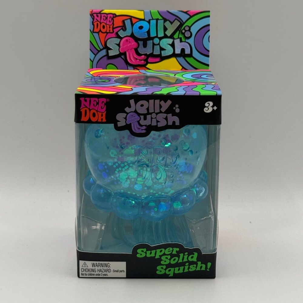 Schylling - NeeDoh Jelly Squish: Blue *AUTHENTIC* Sensory Squeeze Fidget Toy